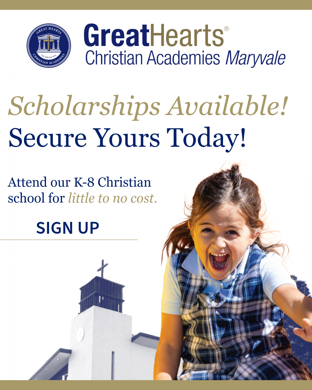 Scholarships available! Secure yours today!